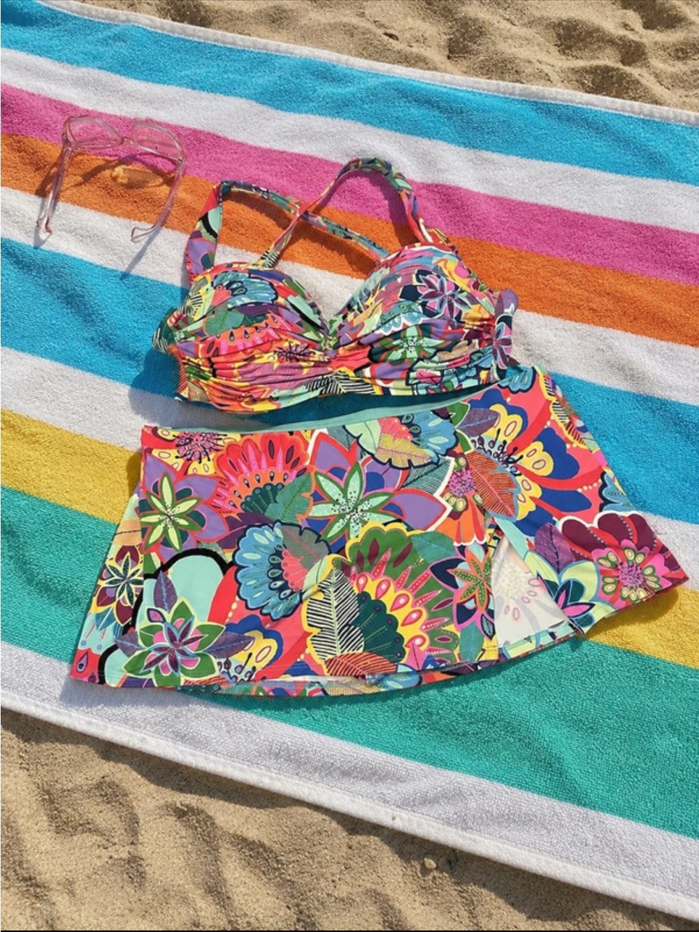 Bleu Rod Beattie skirted bikini set